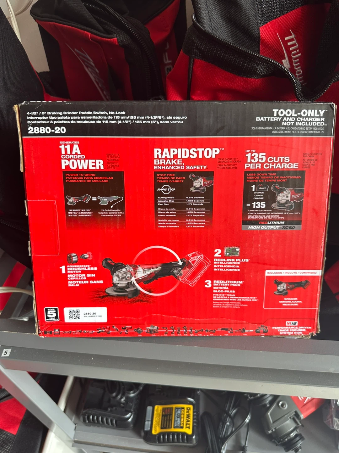 Milwaukee M18 FUEL 4-1/2"/5" Braking Grinder (Tool-Only) - photo 2
