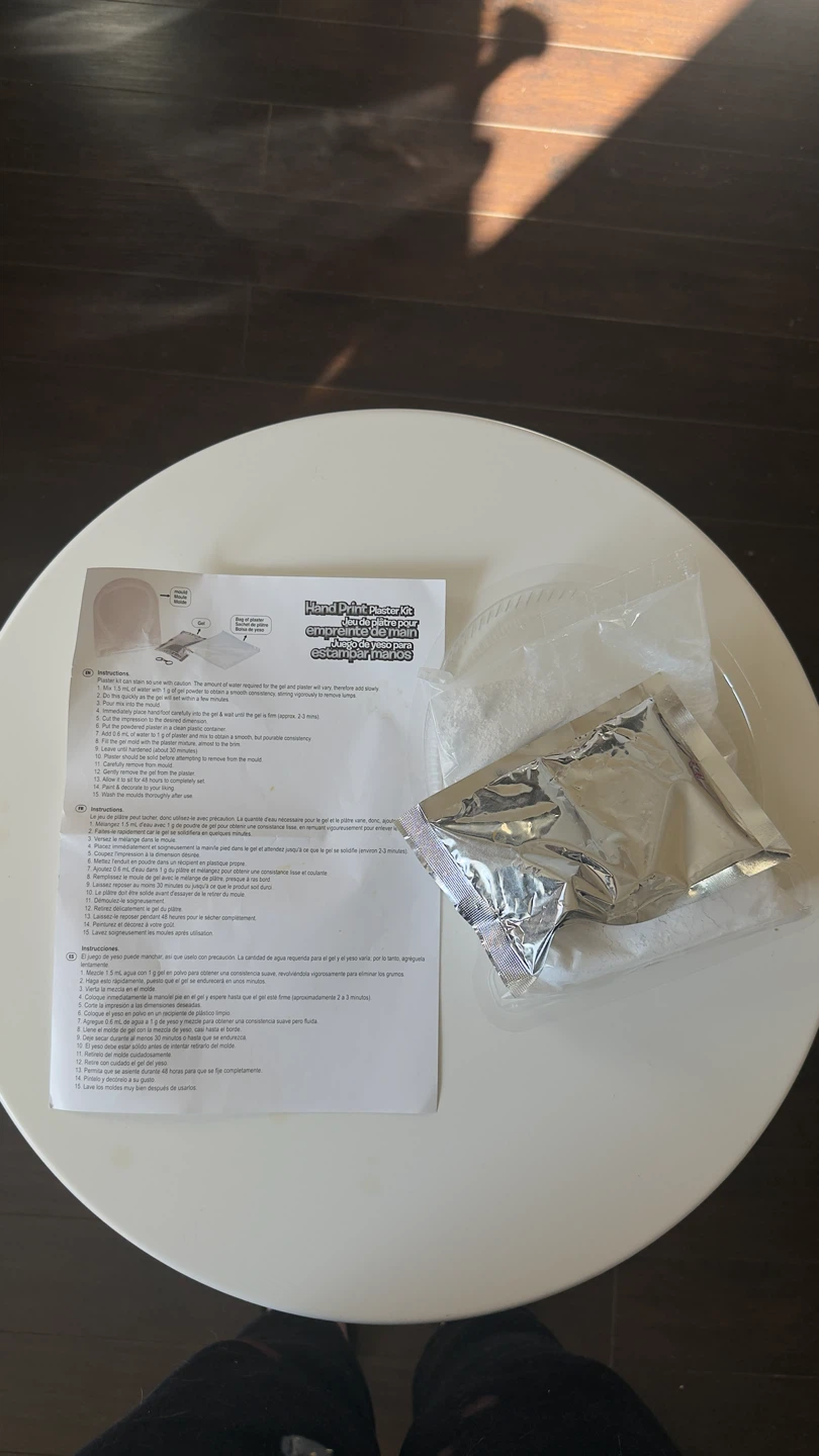 Castle Craft Hand Print Plaster Kit - photo 2