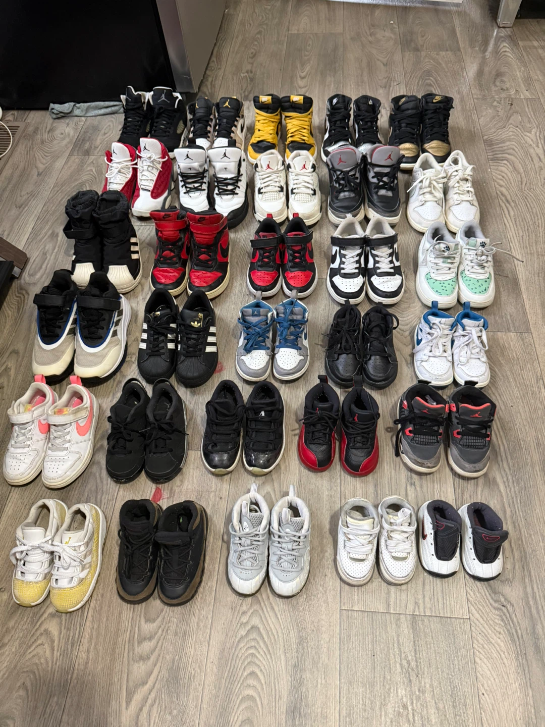 Large Lot of Toddler and Kid Sneakers