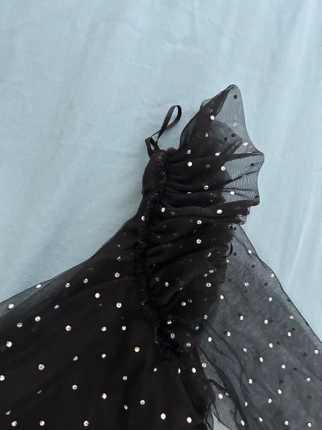 Zara Black Rhinestone One-Shoulder Dress - photo 3