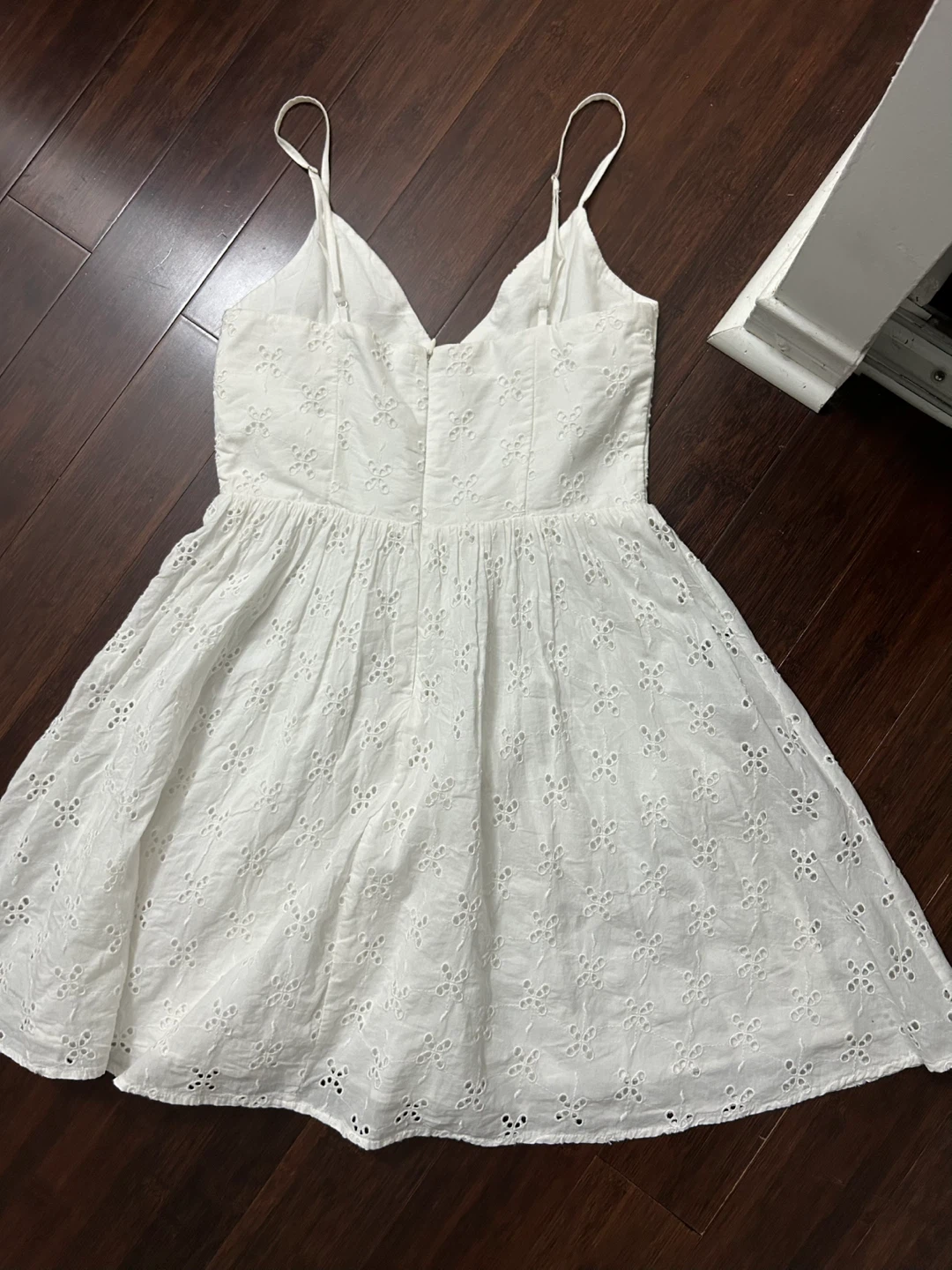 White Zara Eyelet Dress - photo 3