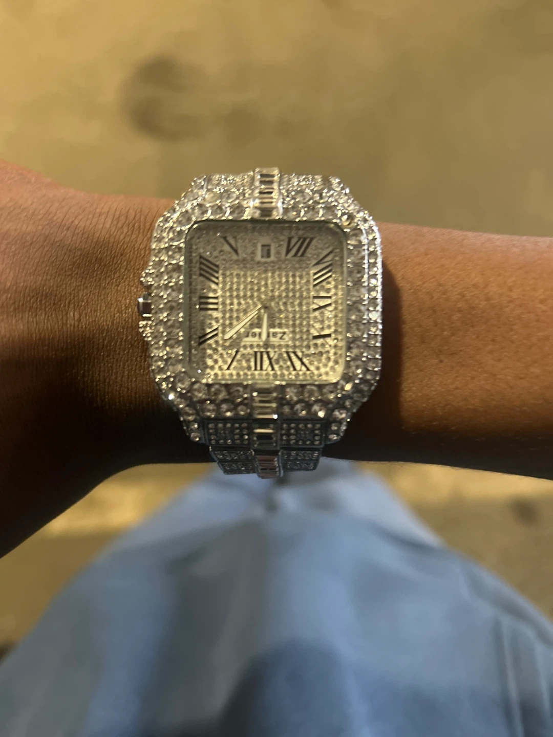 Zarier iced out watch za watch  got it for a weed drop