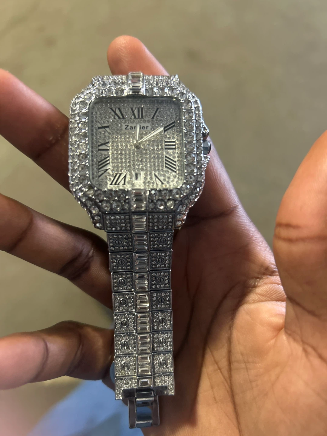 Zarier iced out watch za watch  got it for a weed drop - photo 3