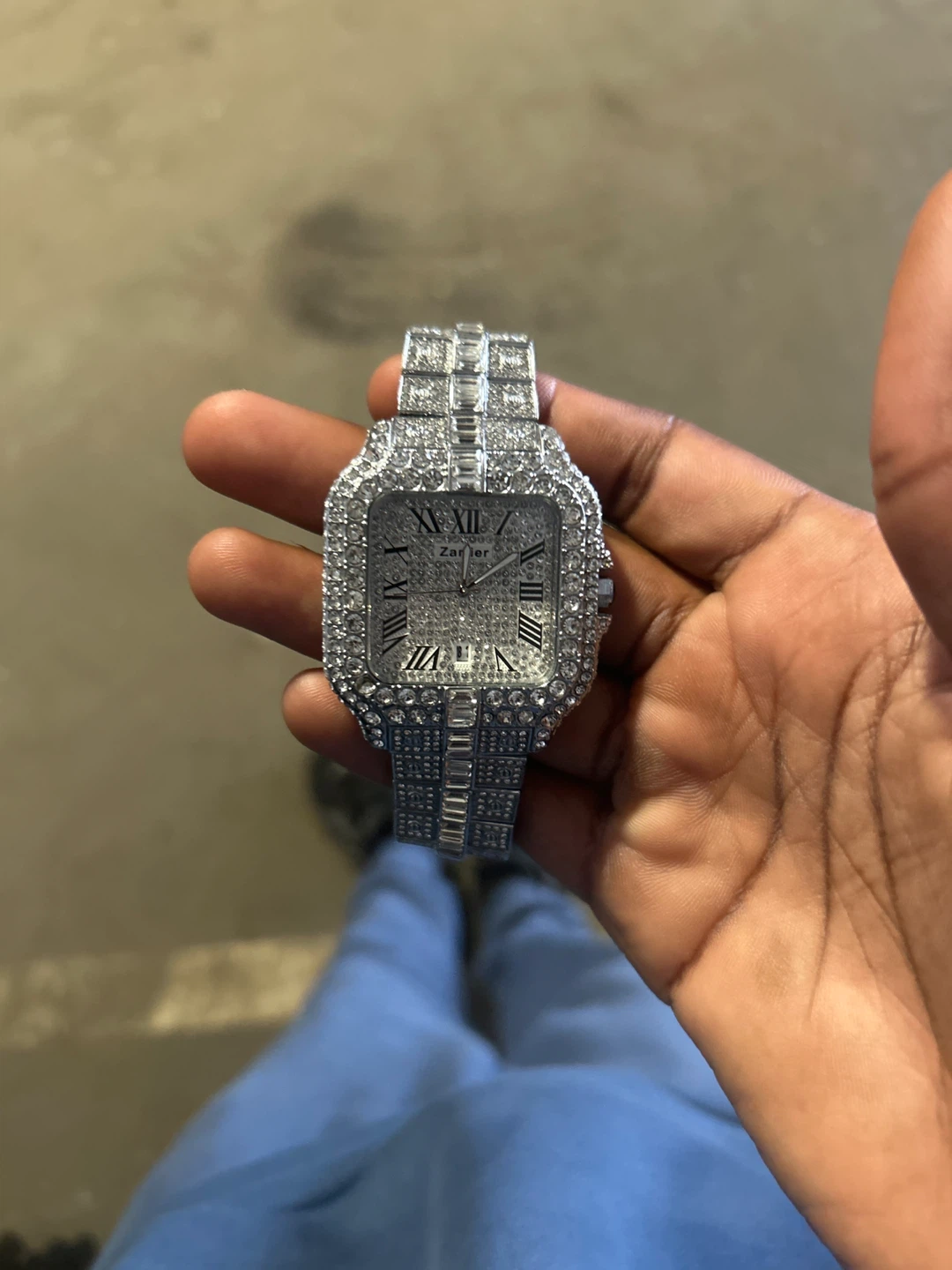 Zarier iced out watch za watch  got it for a weed drop - photo 4