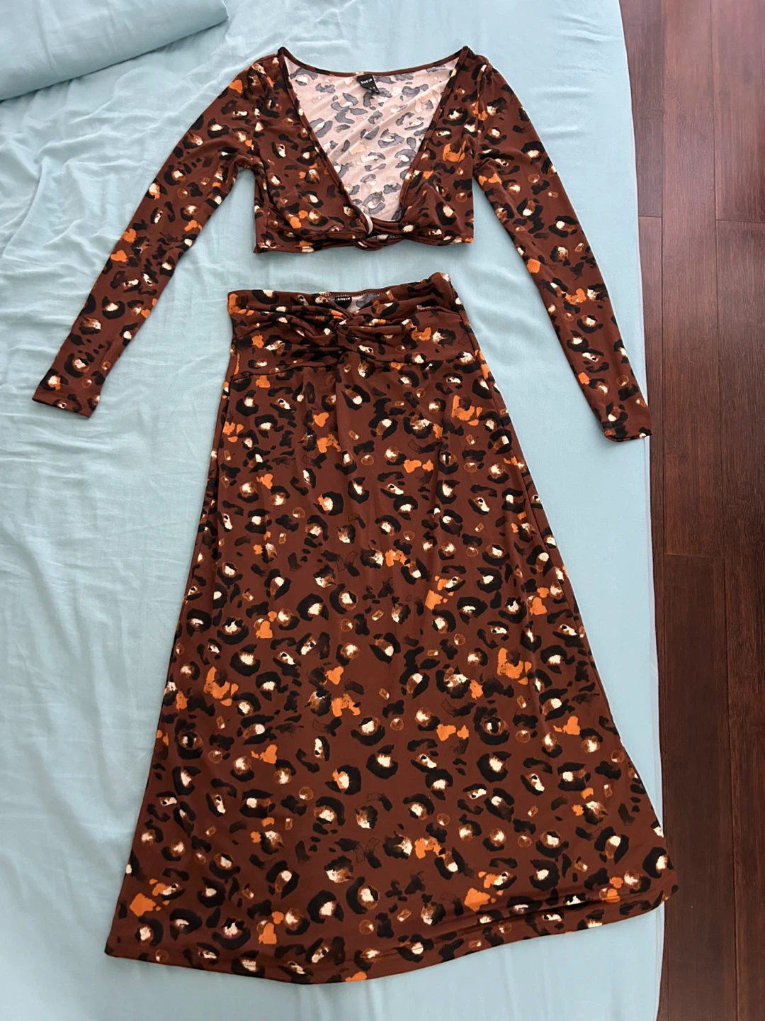Leopard Print Two-Piece Set - photo 2