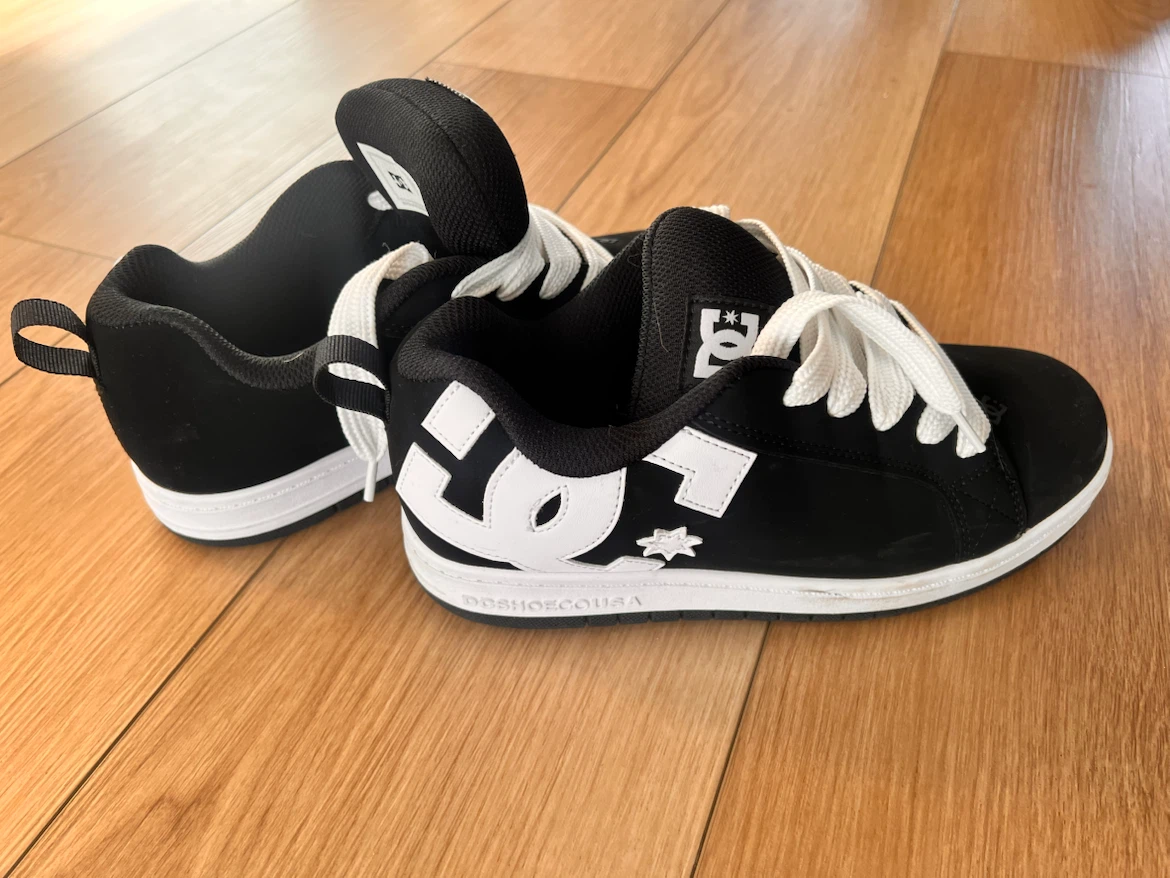 DC Shoes Kids Court Graffik Black and White - photo 3