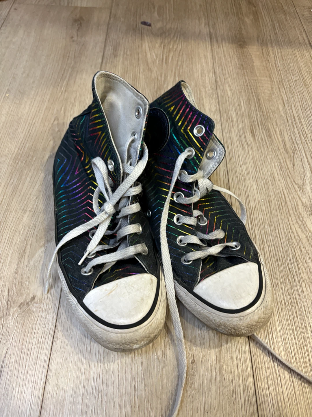 Converse Rainbow Star High-Top Sneakers