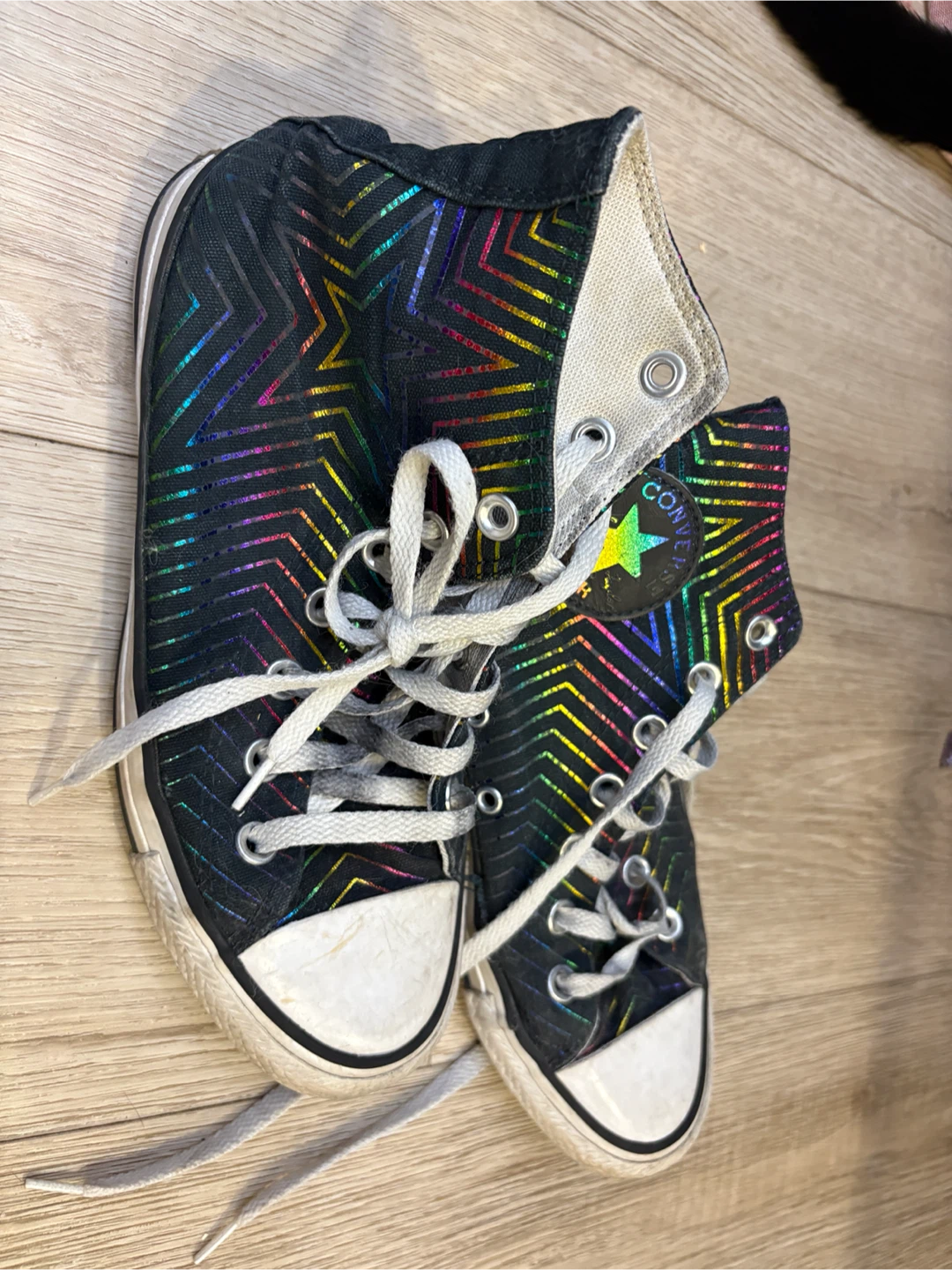 Converse Rainbow Star High-Top Sneakers - photo 3
