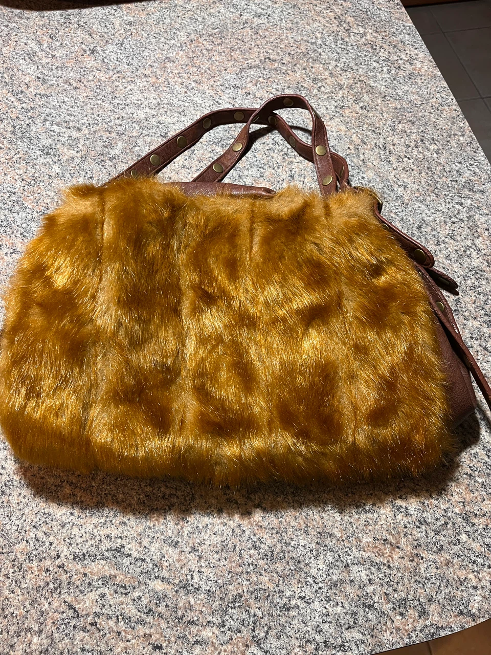 Y2K-Metro Faux Fur Handbag