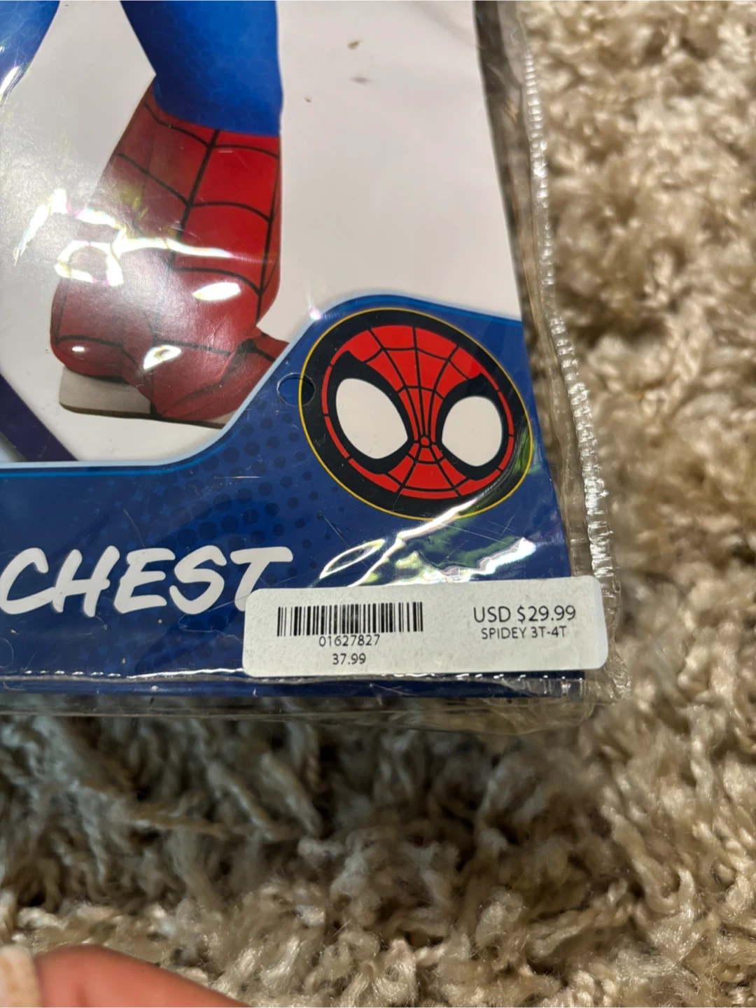 Spidey Toddler Costume Size 3T-4T - photo 4
