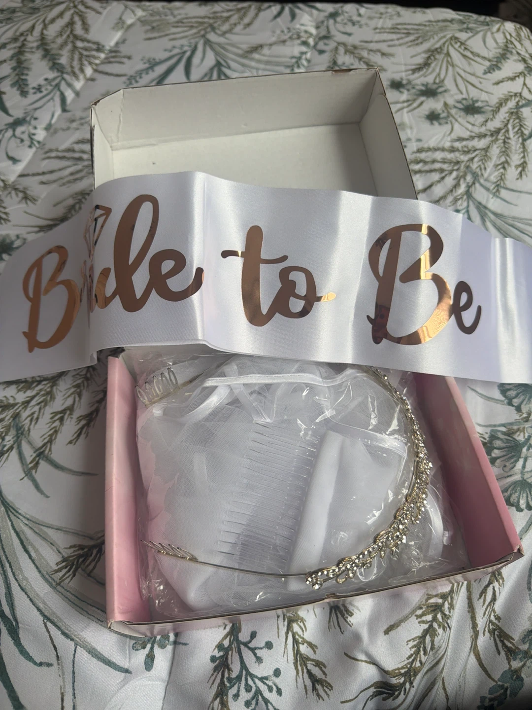 Bride to Be Tiara and Sash Set