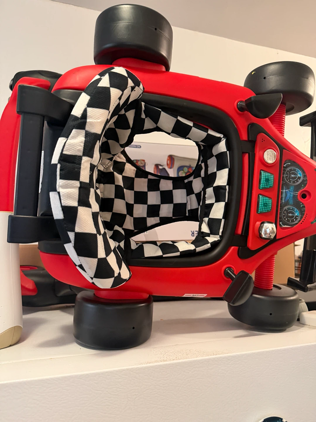 Red Race Car Baby Walker