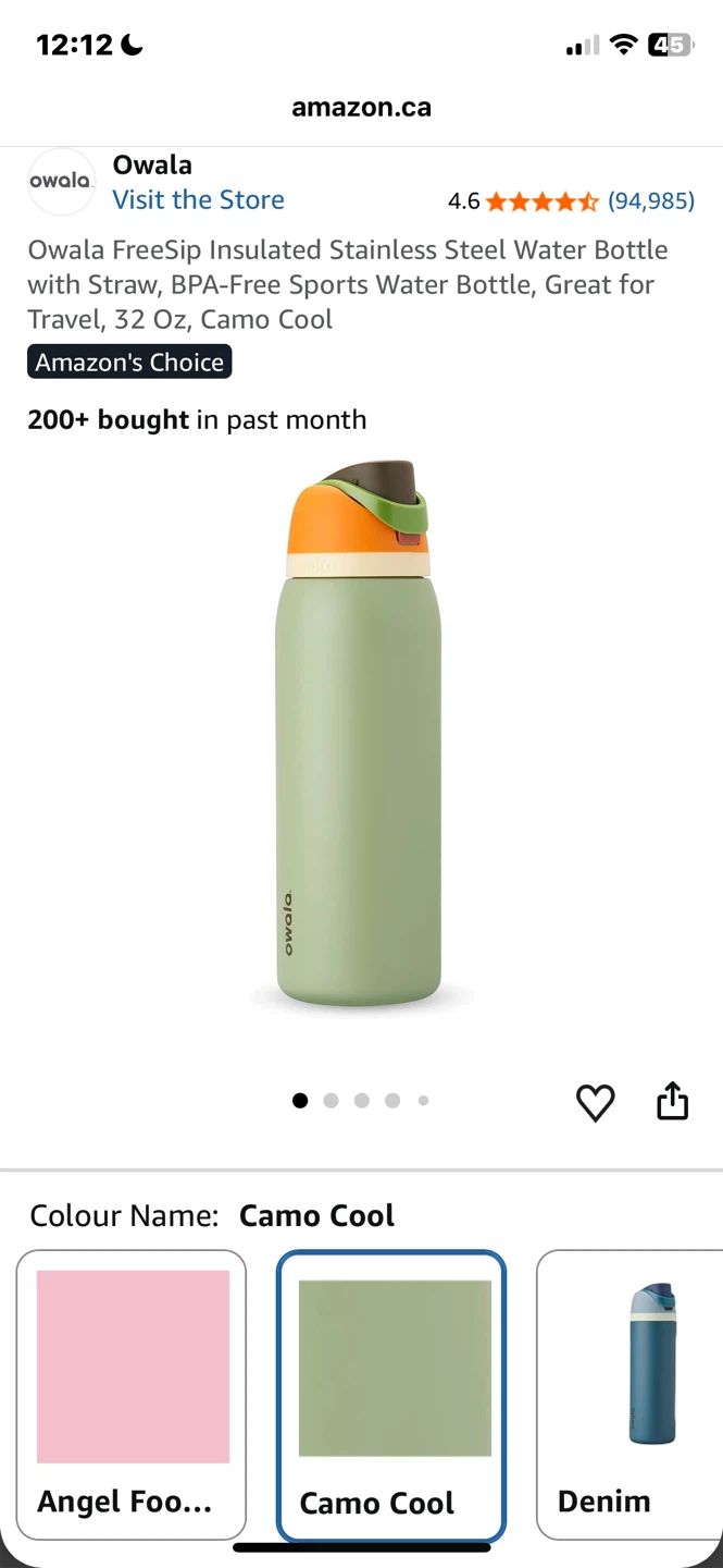 Owala FreeSip 32 oz Insulated Water Bottle - Camo Cool - photo 5
