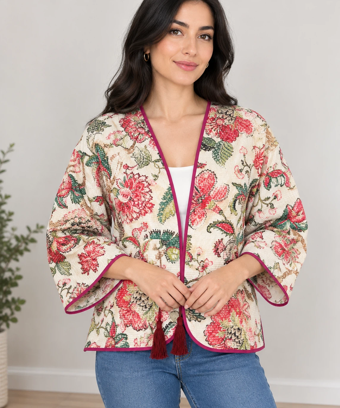 CLOTHO Floral Print Jacket