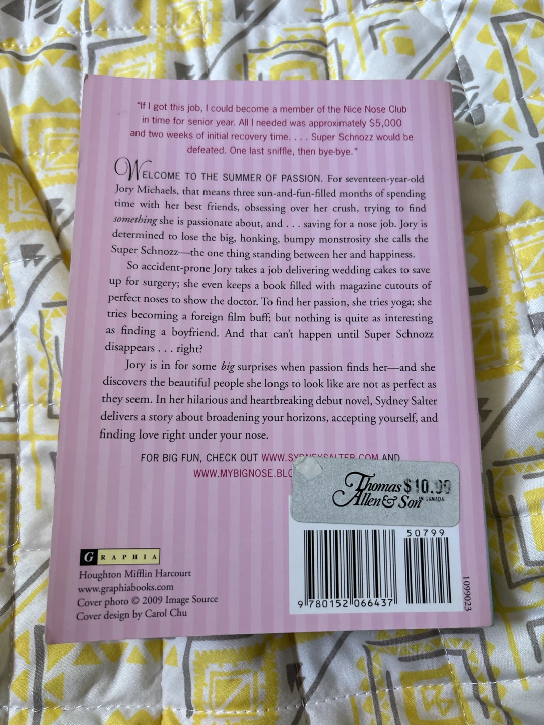 My Big Nose and Other Natural Disasters by Sydney Salter - photo 2