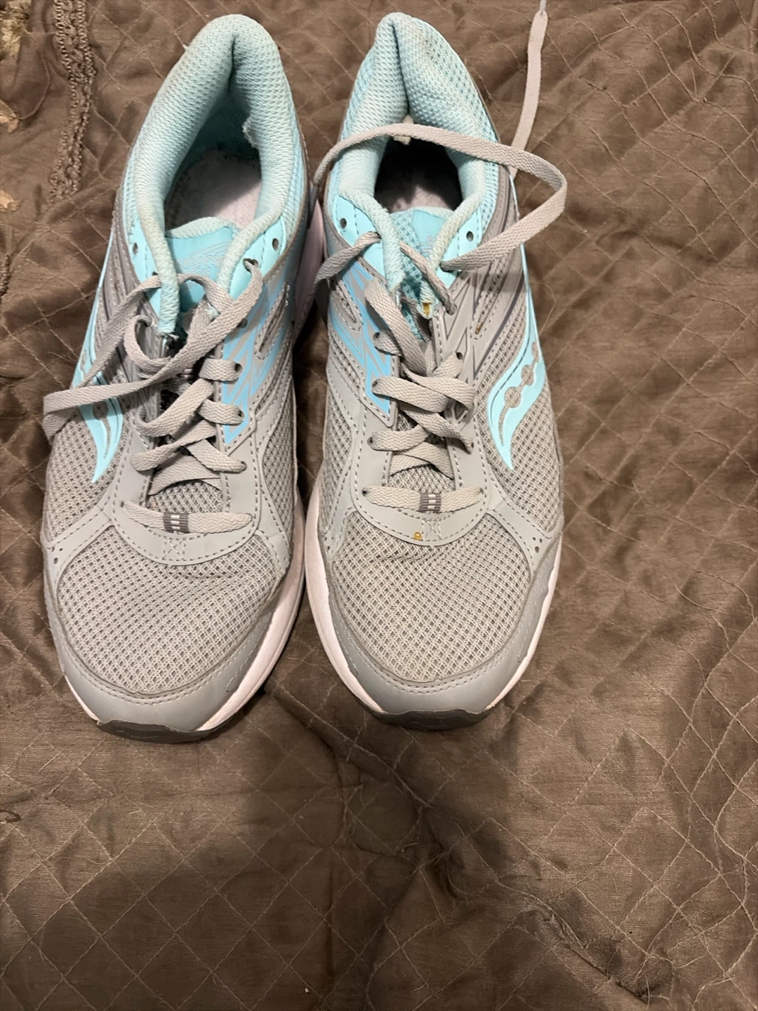 Saucony Running Shoes Light Blue and Grey