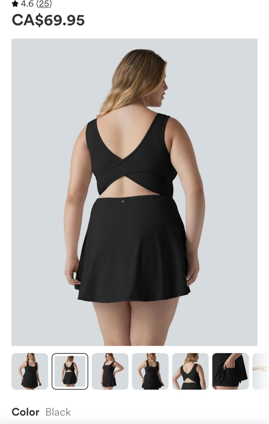 Black Halara Built-in Bra Dress - photo 3