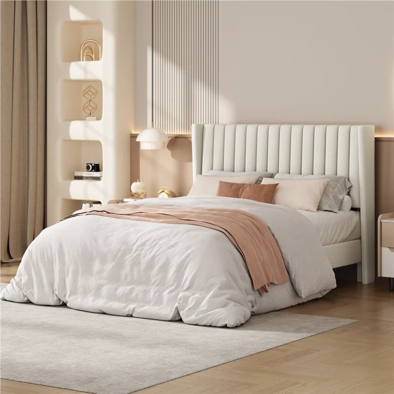 Full Size Upholstered Platform Bed Frame - photo 2
