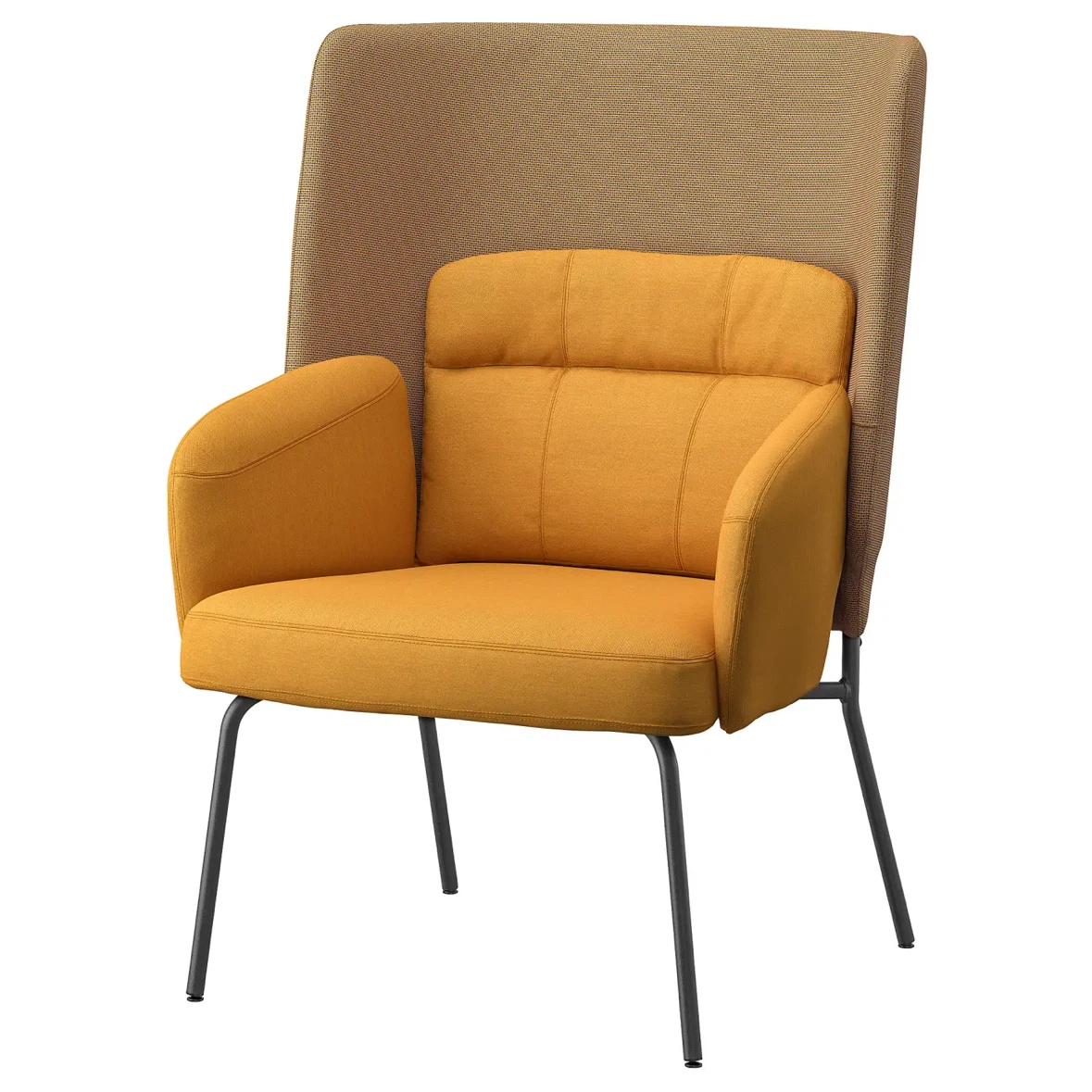IKEA Vedbo High-Back Armchair in Yellow and Beige