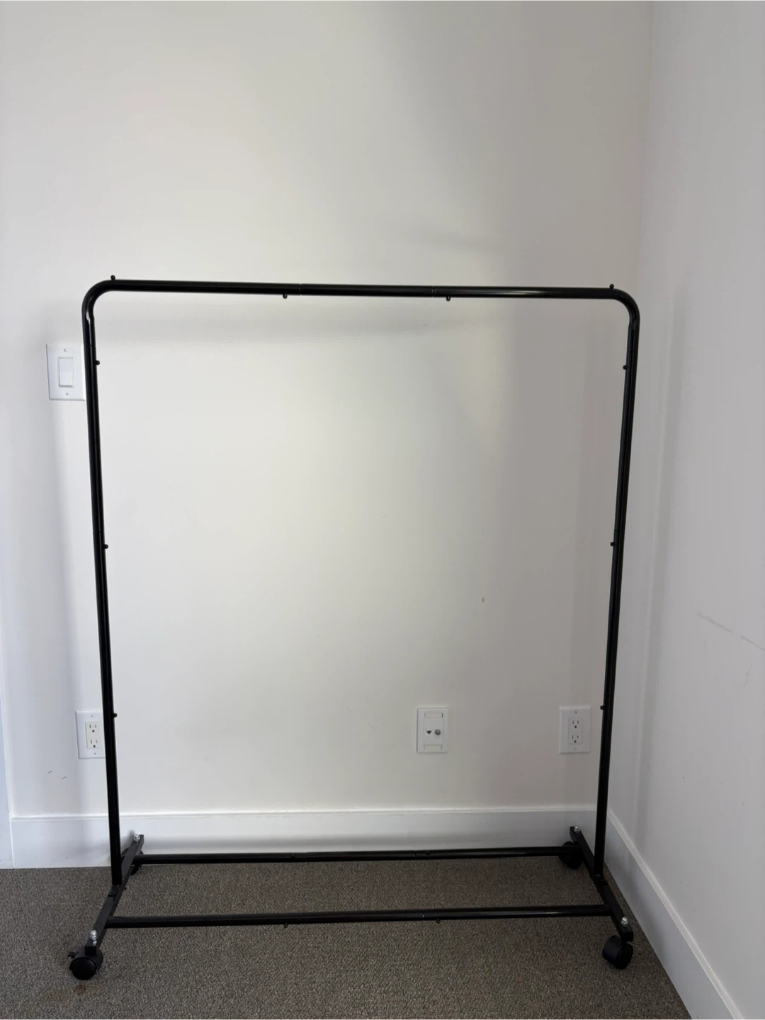 Black Rolling Garment Rack
