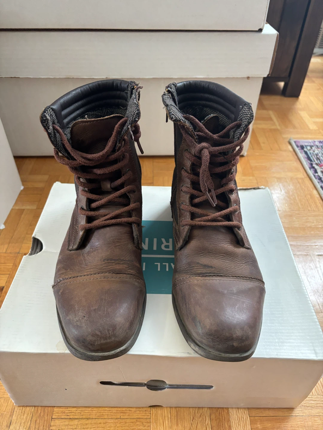 ALDO Spring Brown Lace-Up Boots
