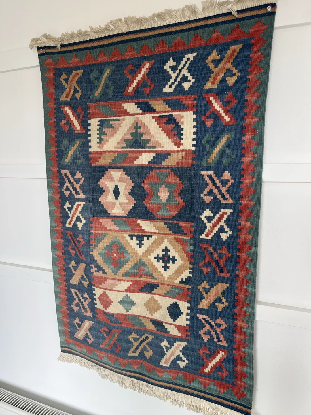 Vintage Woven Kilim Wall Art /  Mat - photo 5