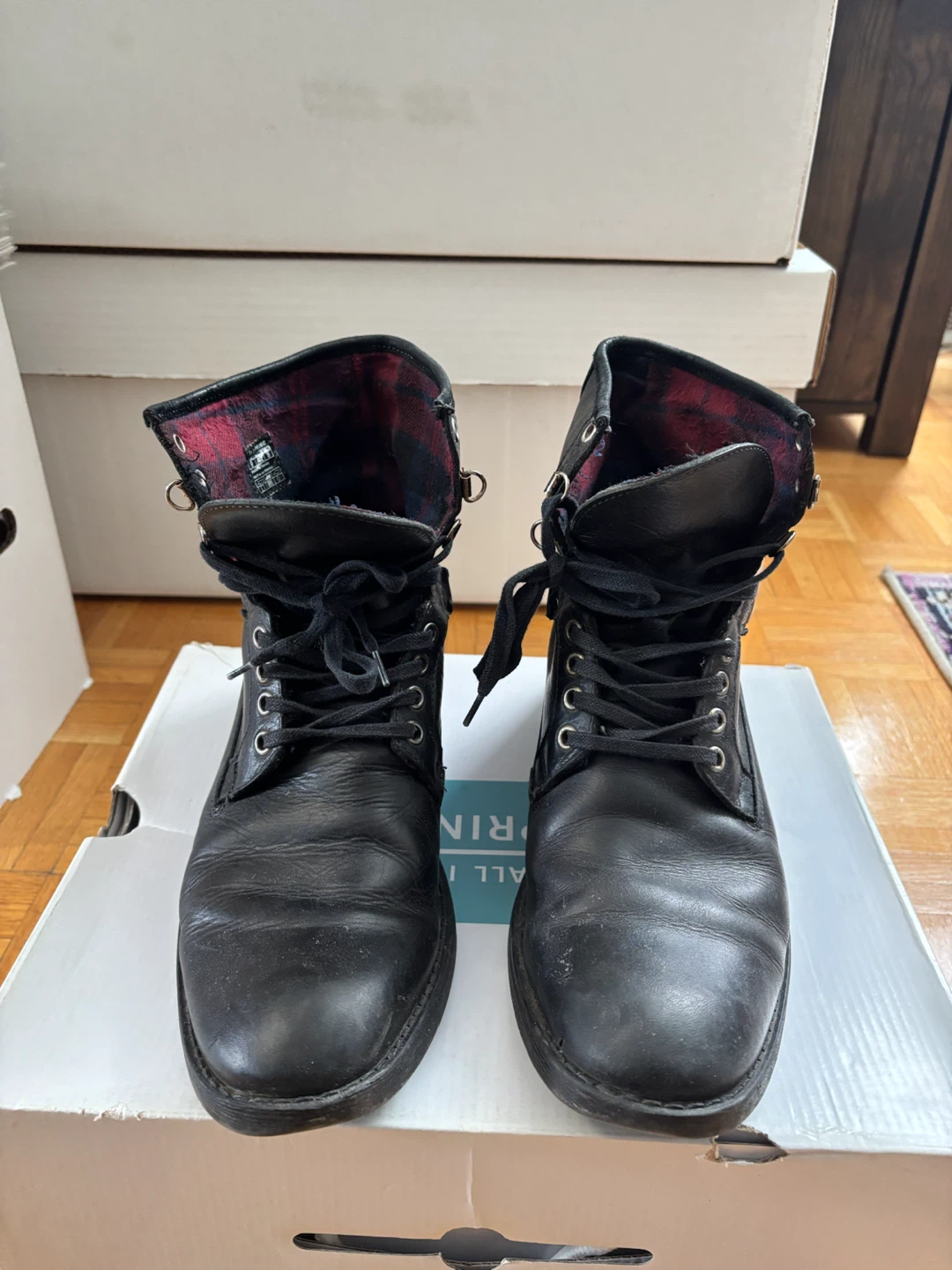 Call It Spring Black Boots Size 9