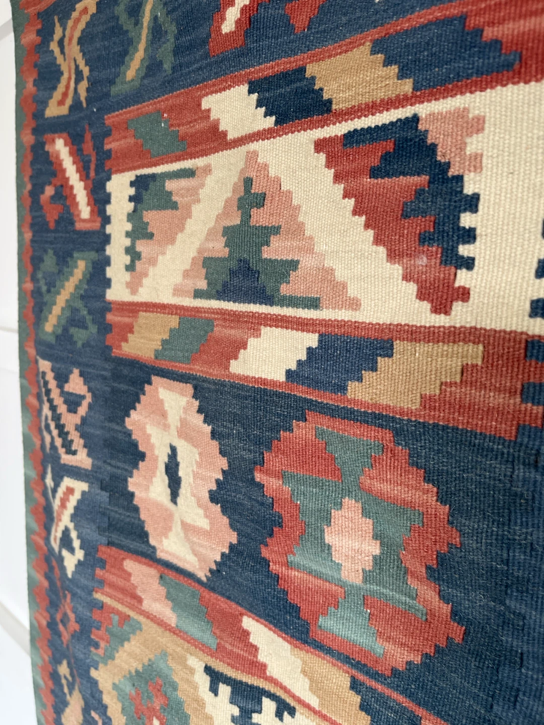 Vintage Woven Kilim Wall Art /  Mat - photo 4
