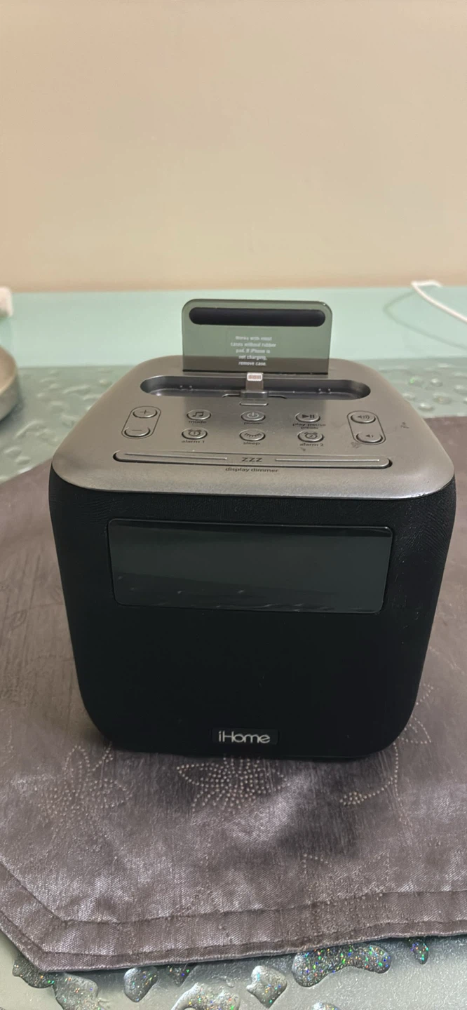 iHome Alarm Clock Radio with iPhone Docking Station