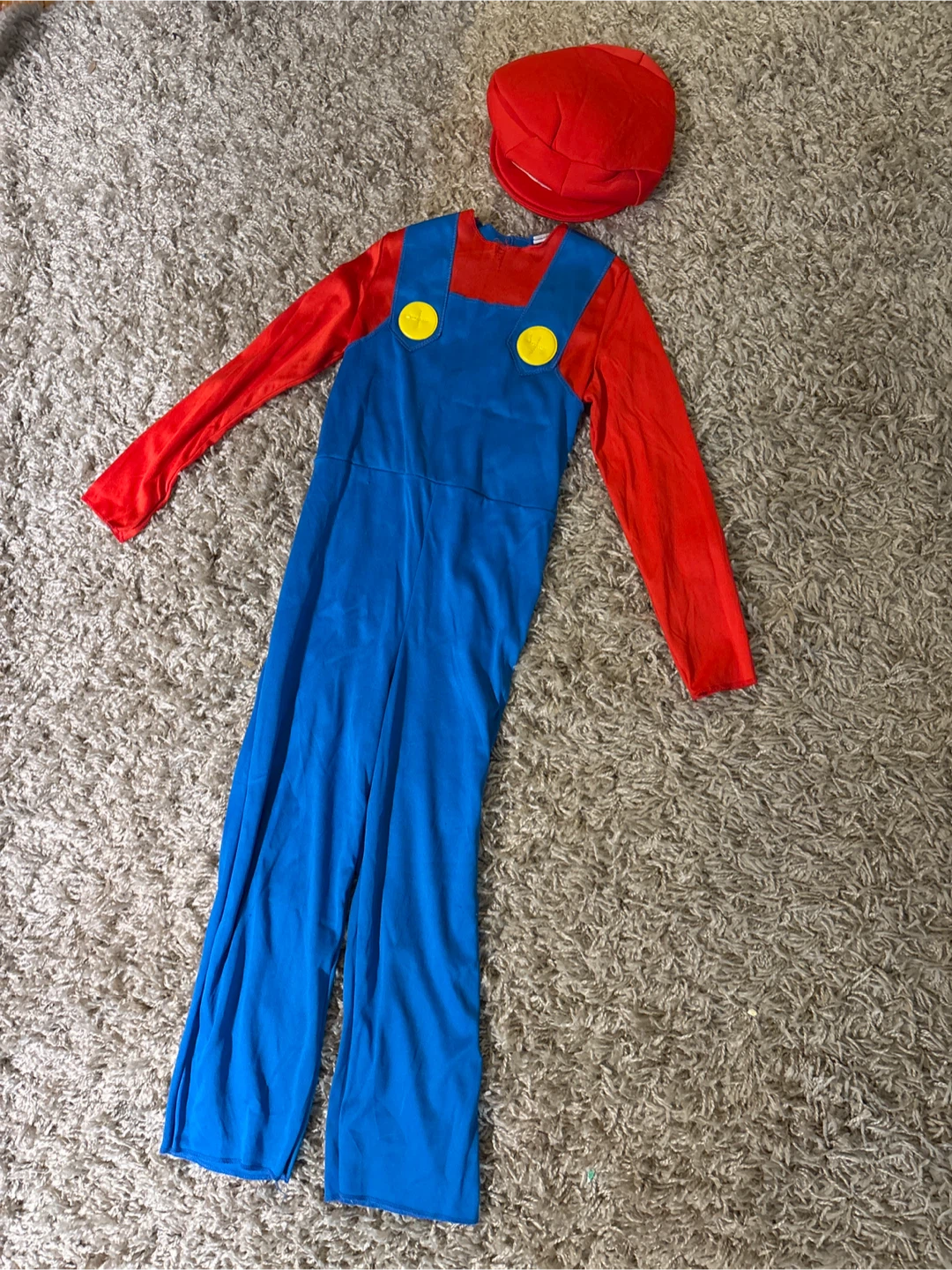 Halloween Super Mario Kids Costume with Hat