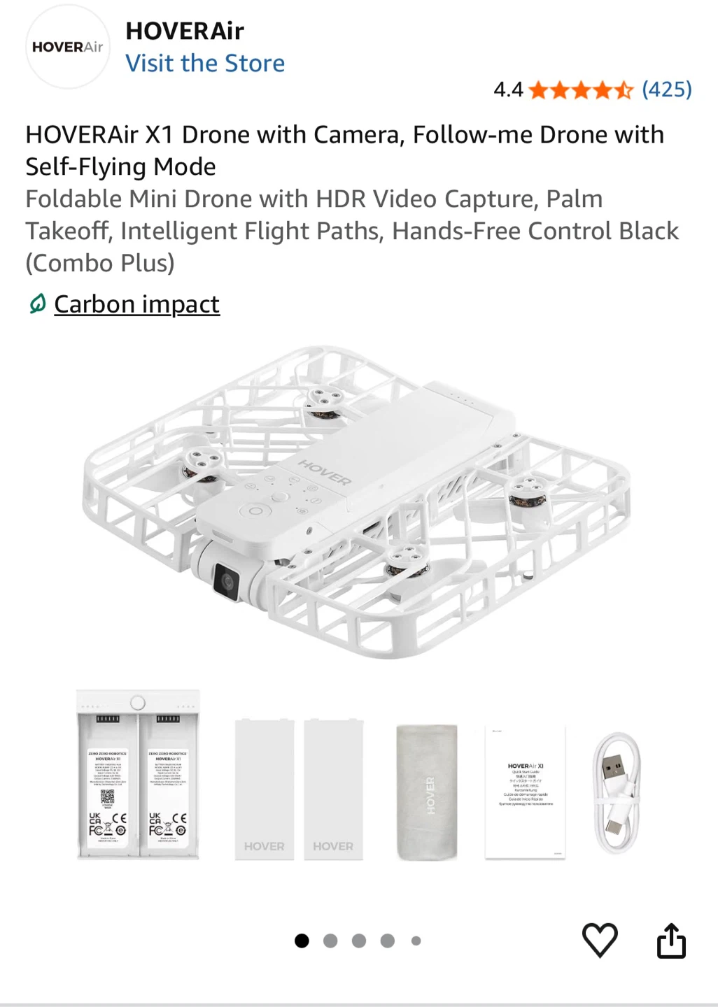 HOVERAir X1 Combo Plus Self-Flying Camera Drone