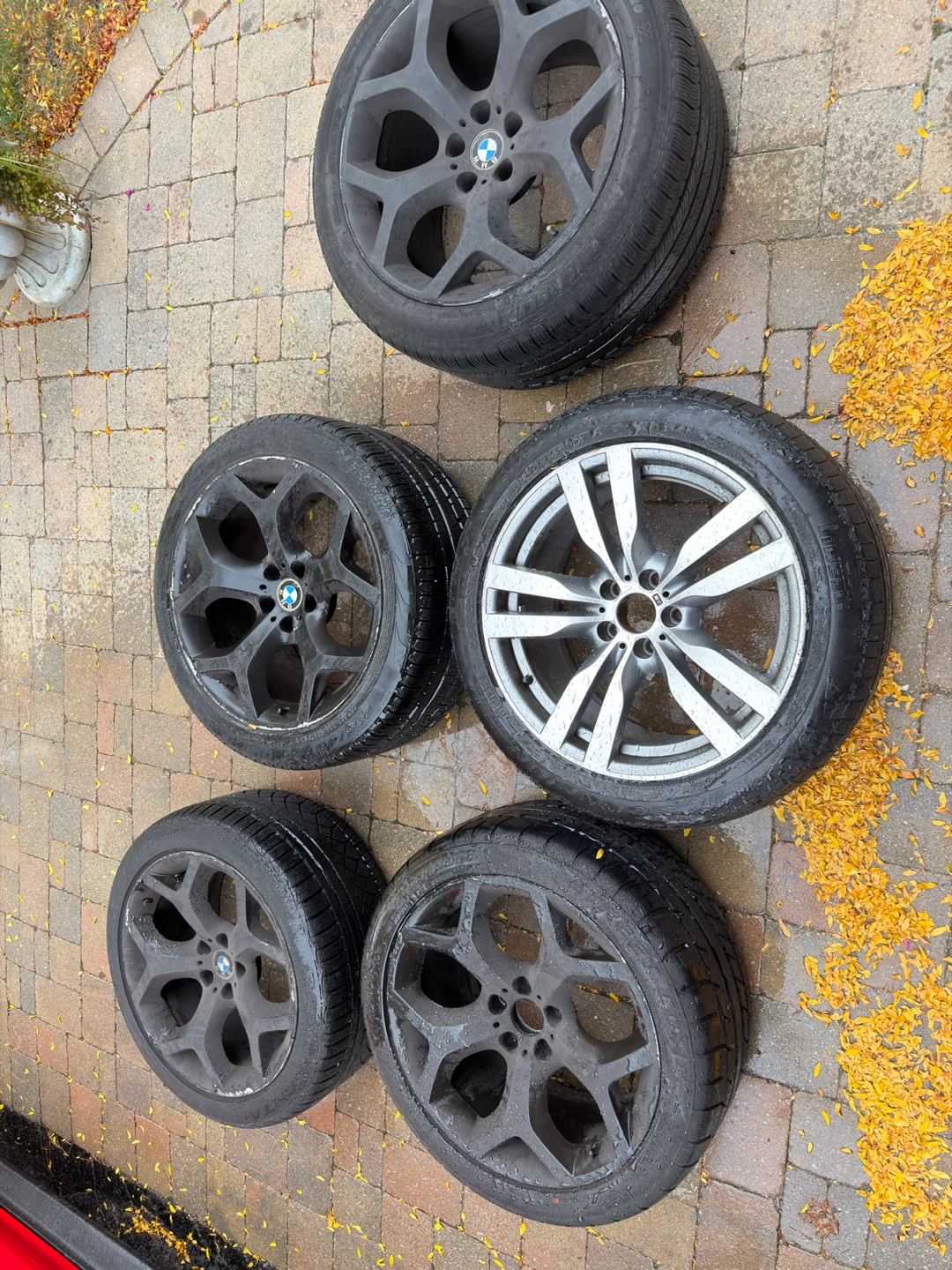 BMW 20" Wheels & Tires Set + Extra M-Series Rim (5 Total)