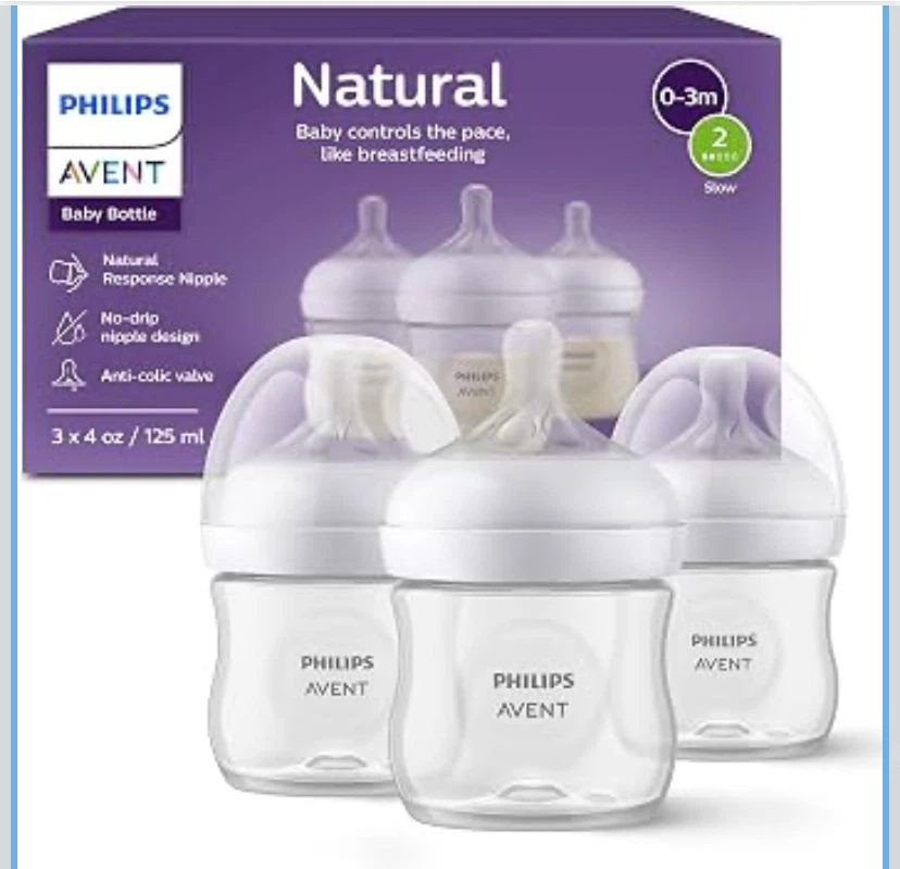 Philips Avent Natural Baby Bottle Set 3 Pack