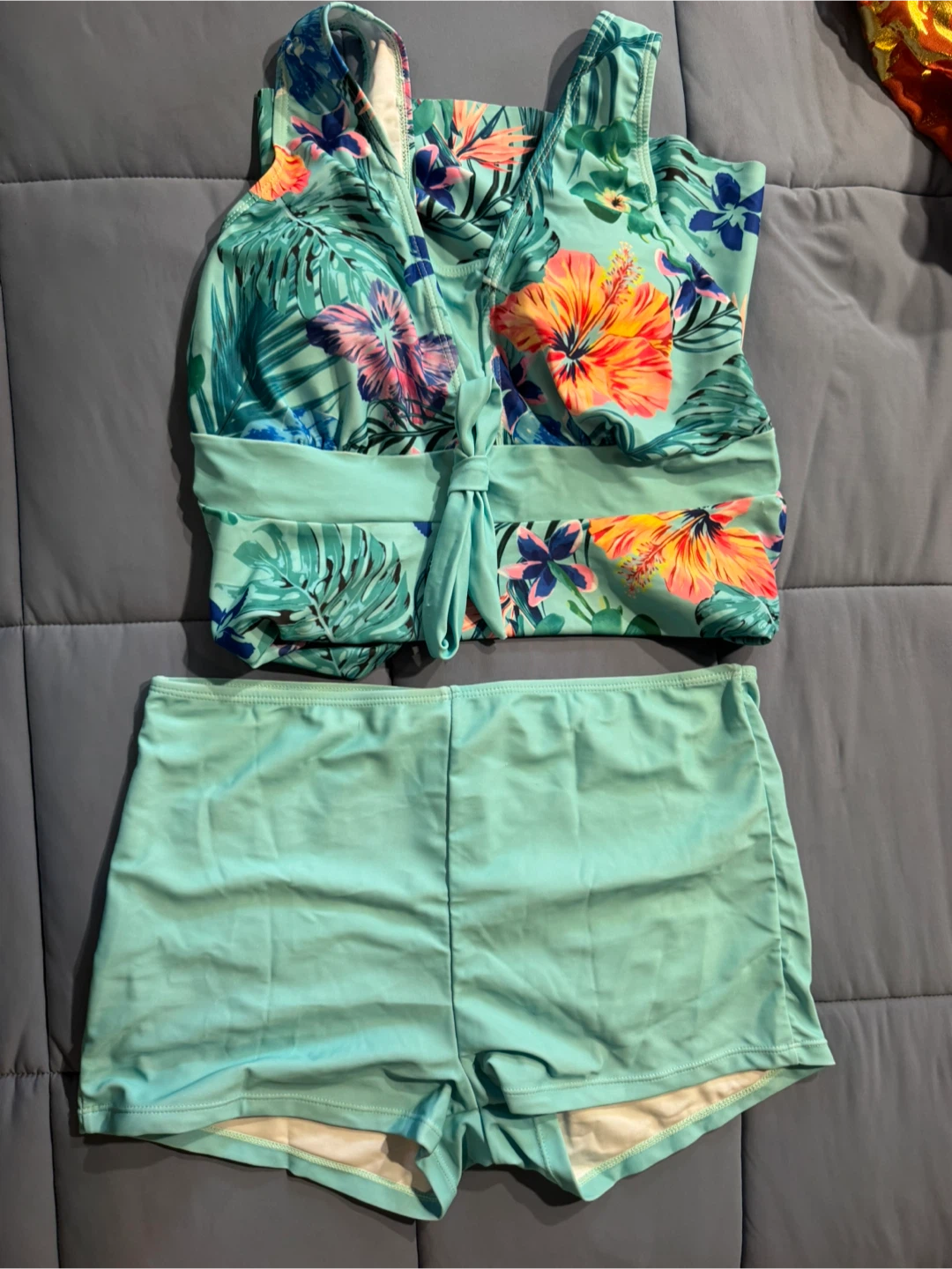 Xhilaration Floral Swim Tankini Set - photo 2