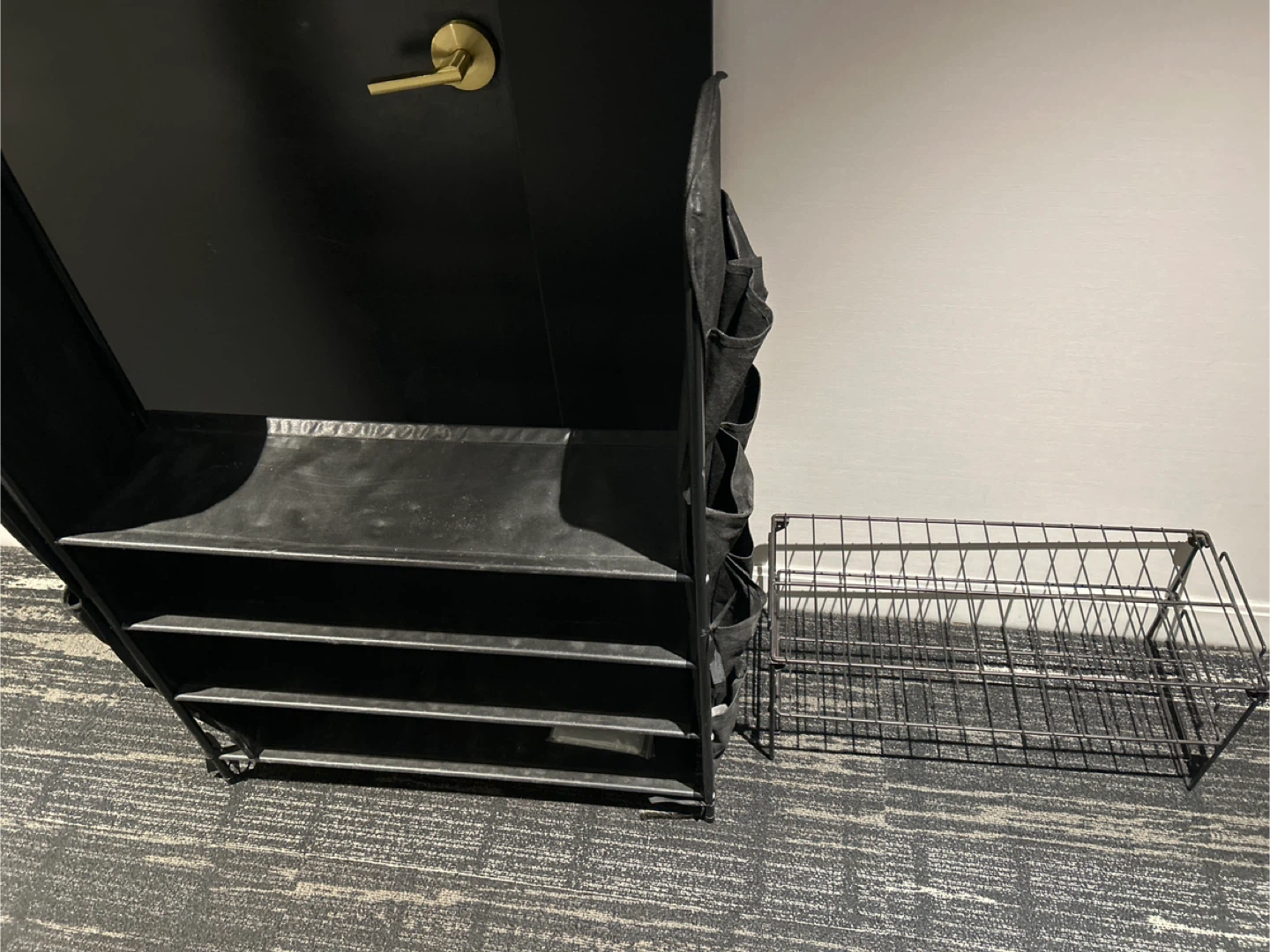 2 Shoe Racks with Side Storage