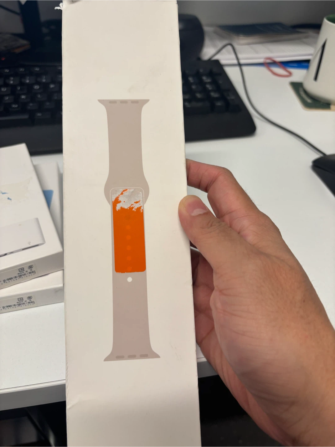 Apple Watch Sport Band Starlight 45mm