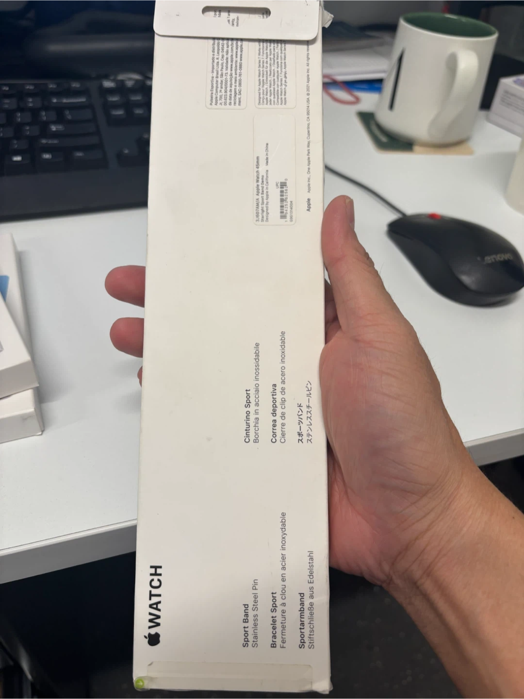 Apple Watch Sport Band Starlight 45mm - photo 2