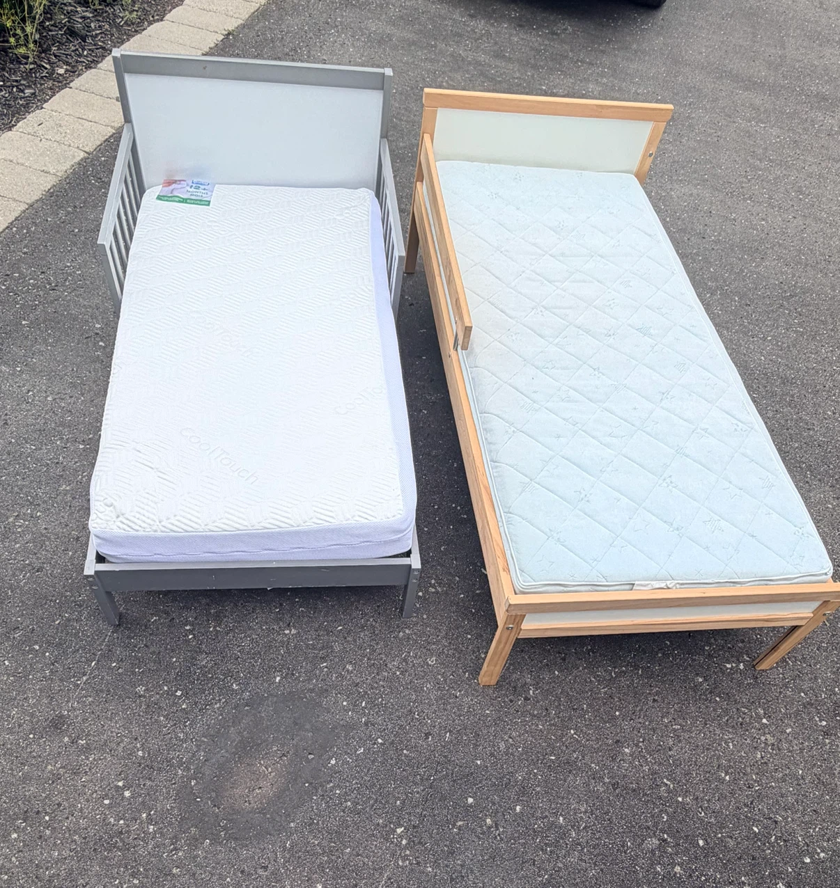 Two Toddler Beds with Mattresses