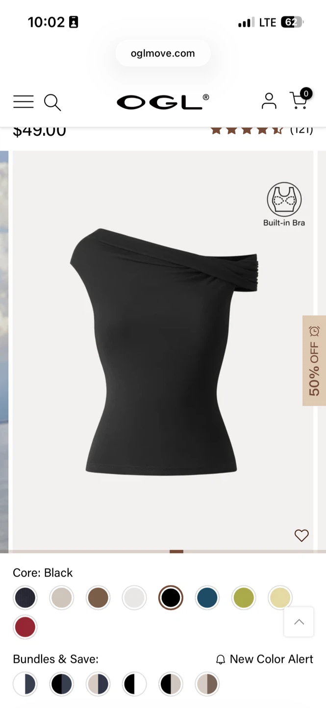 BNIP OGL off the shoulder top