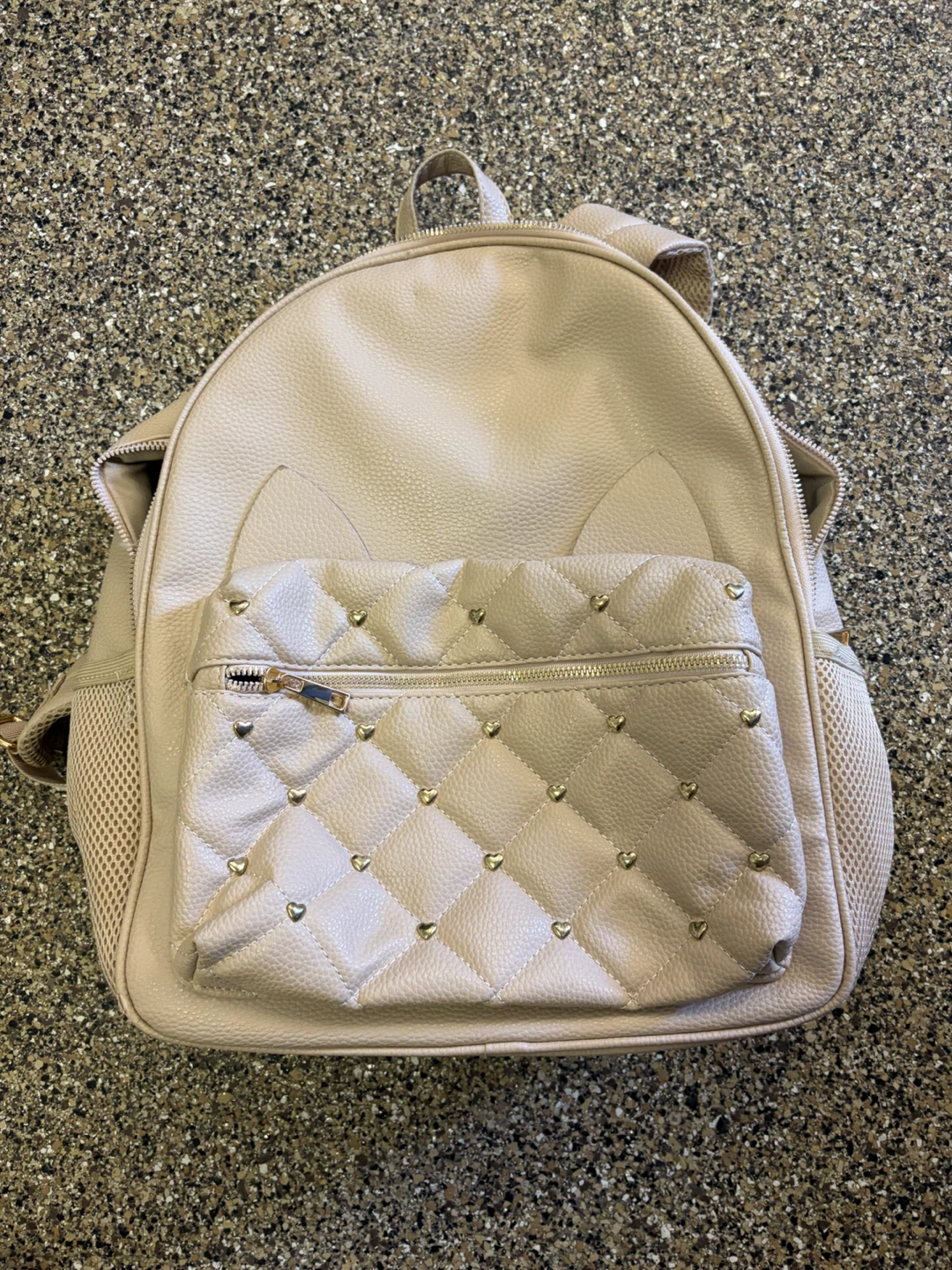UNDERONESKY Beige Quilted Backpack - photo 2