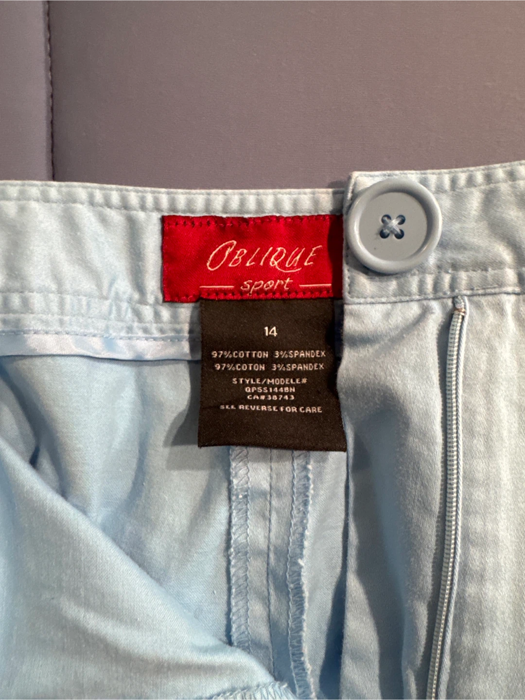 Oblique Sport Light Blue Pants - Size 14 - photo 2