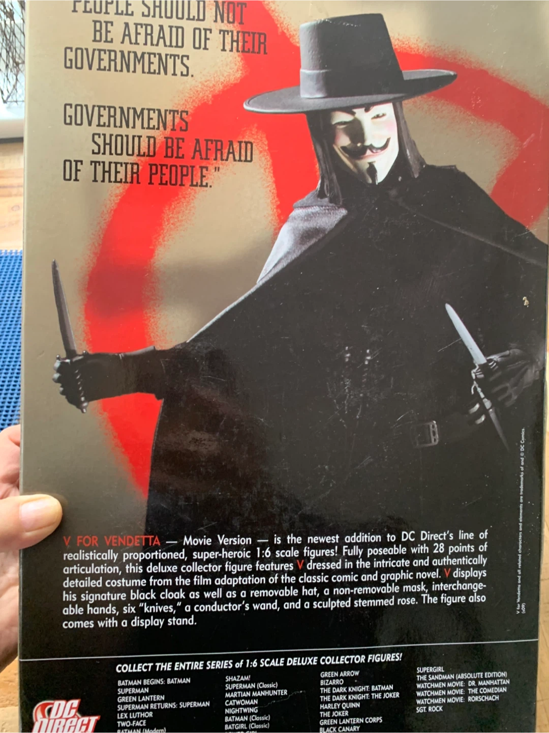 DC Direct V for Vendetta Movie Version 1:6 Scale Figure - photo 5