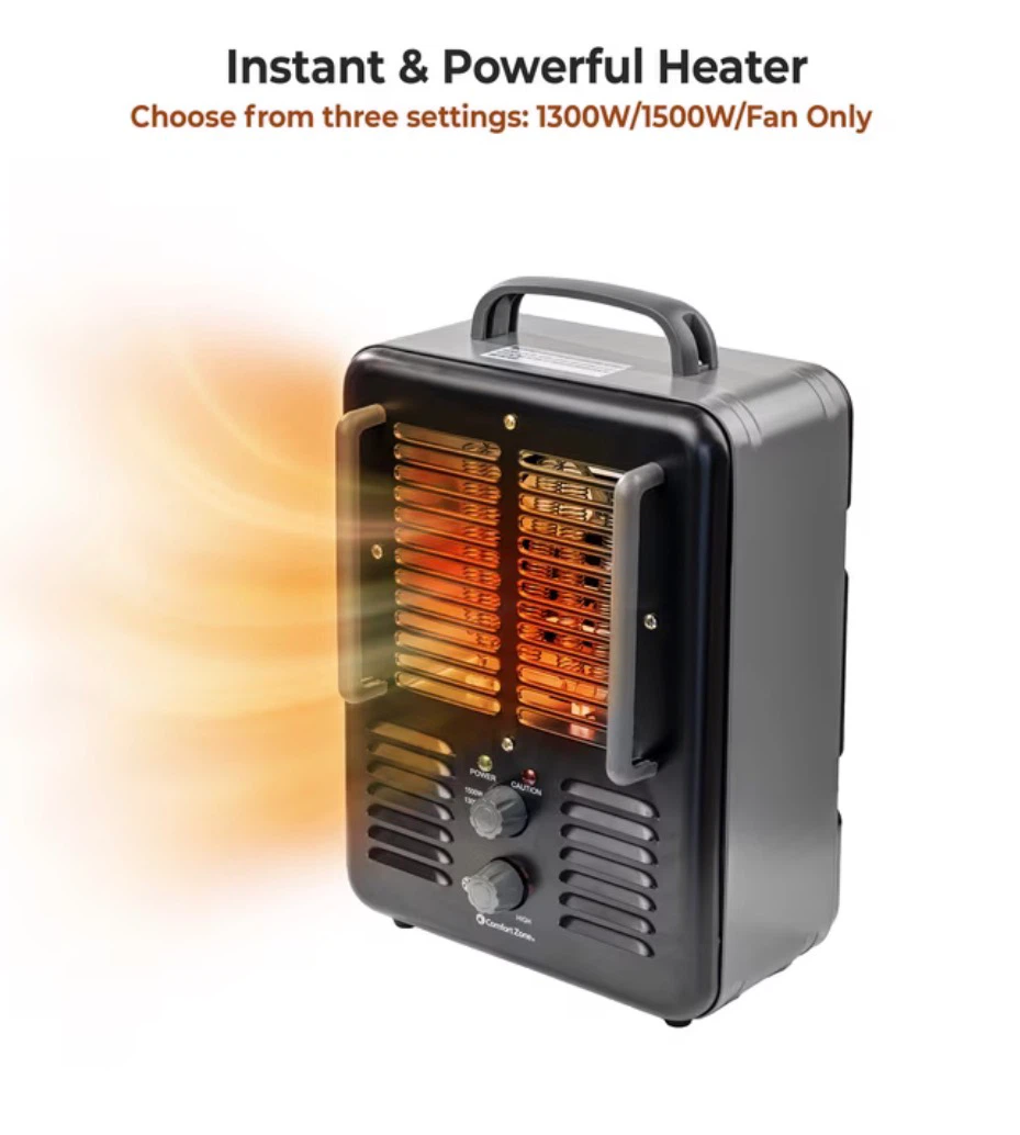 Comfort Zone Powergear Electric Utility Heater - photo 3