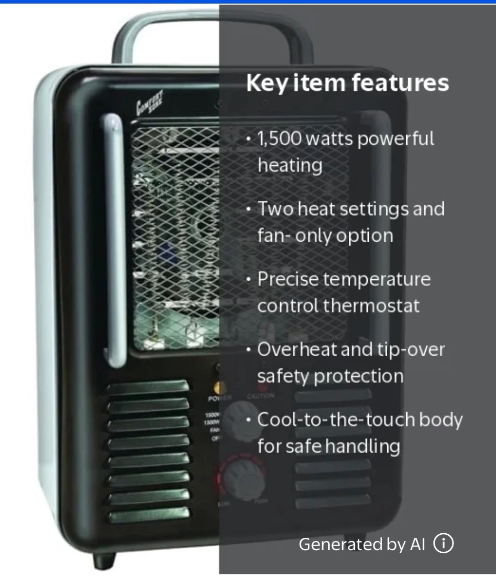 Comfort Zone Powergear Electric Utility Heater - photo 5