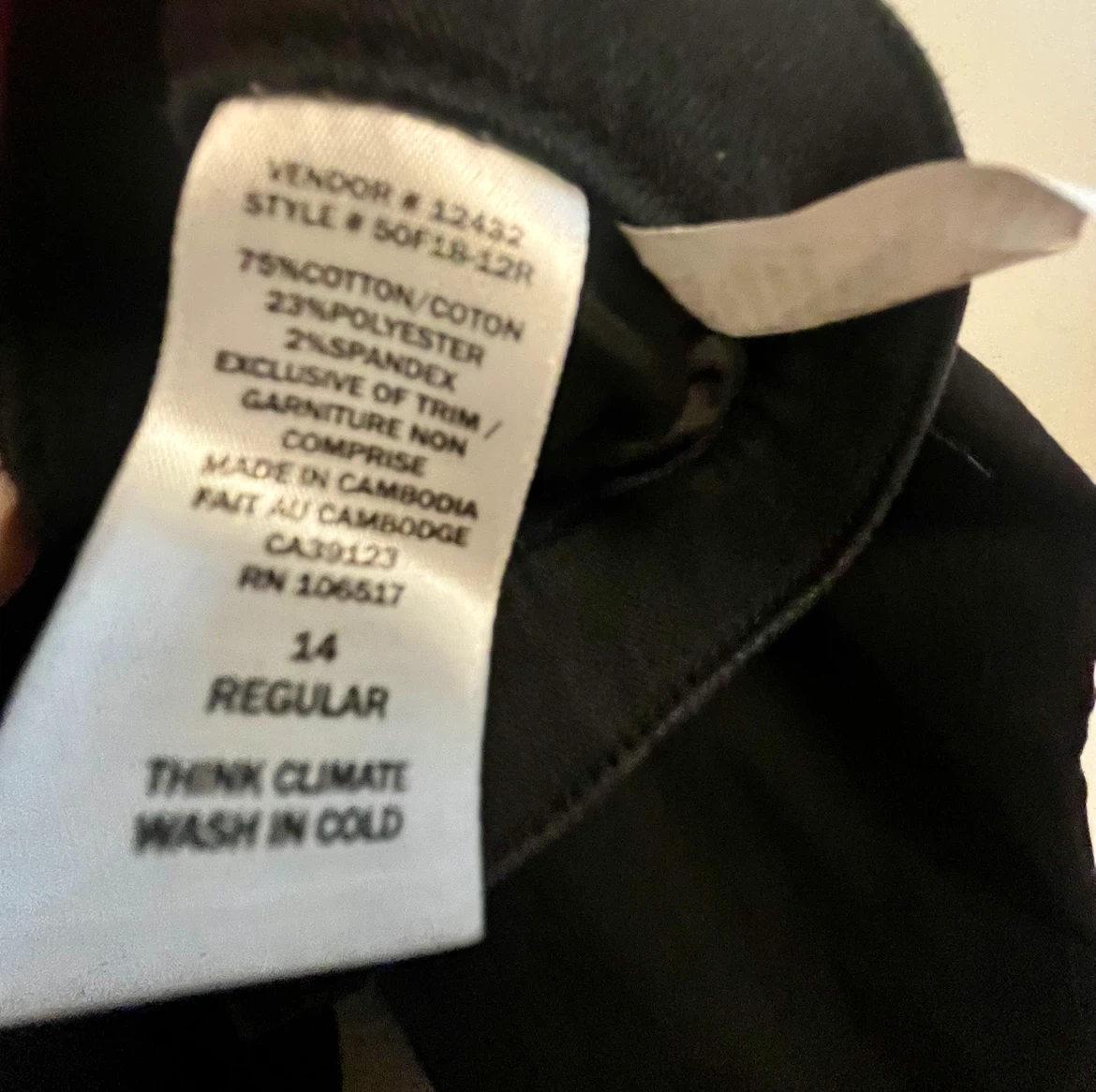 Northern Reflections Essential Slim Pants Black Size 14 - photo 4