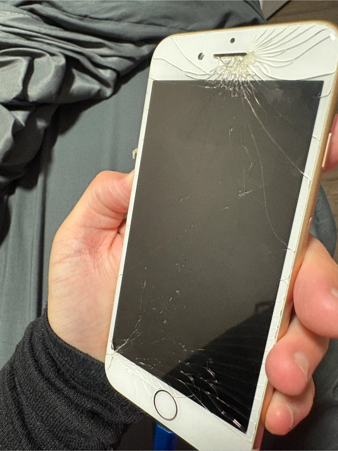 Cracked iPhone 8
