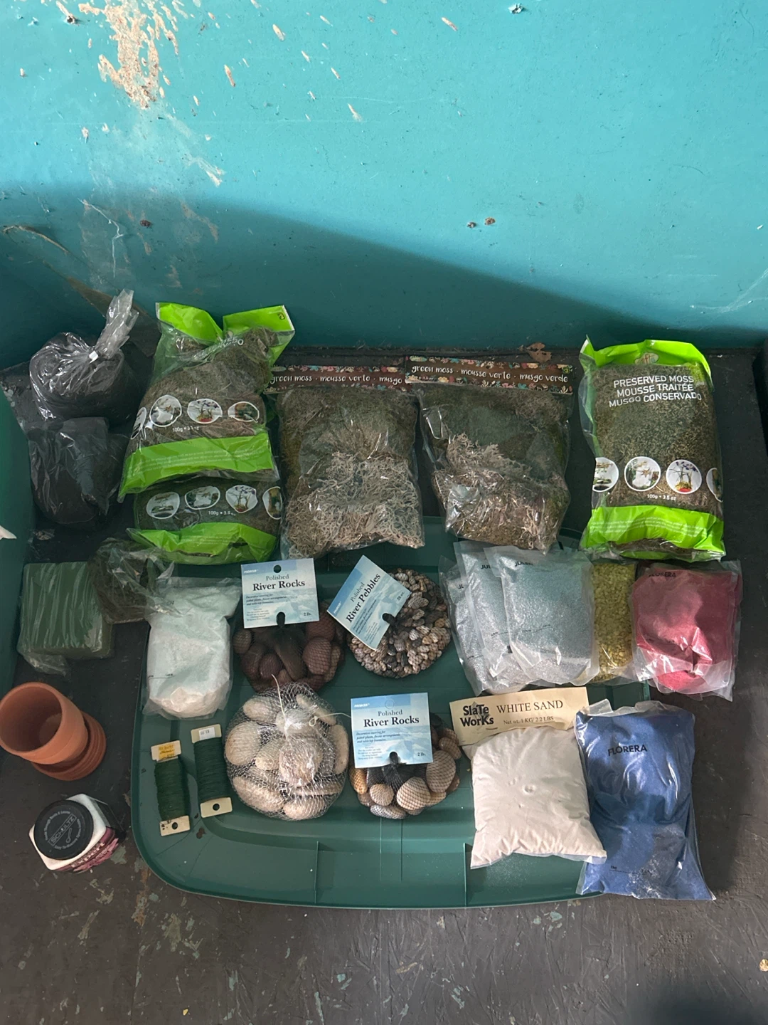 Assorted Craft and Terrarium Supplies