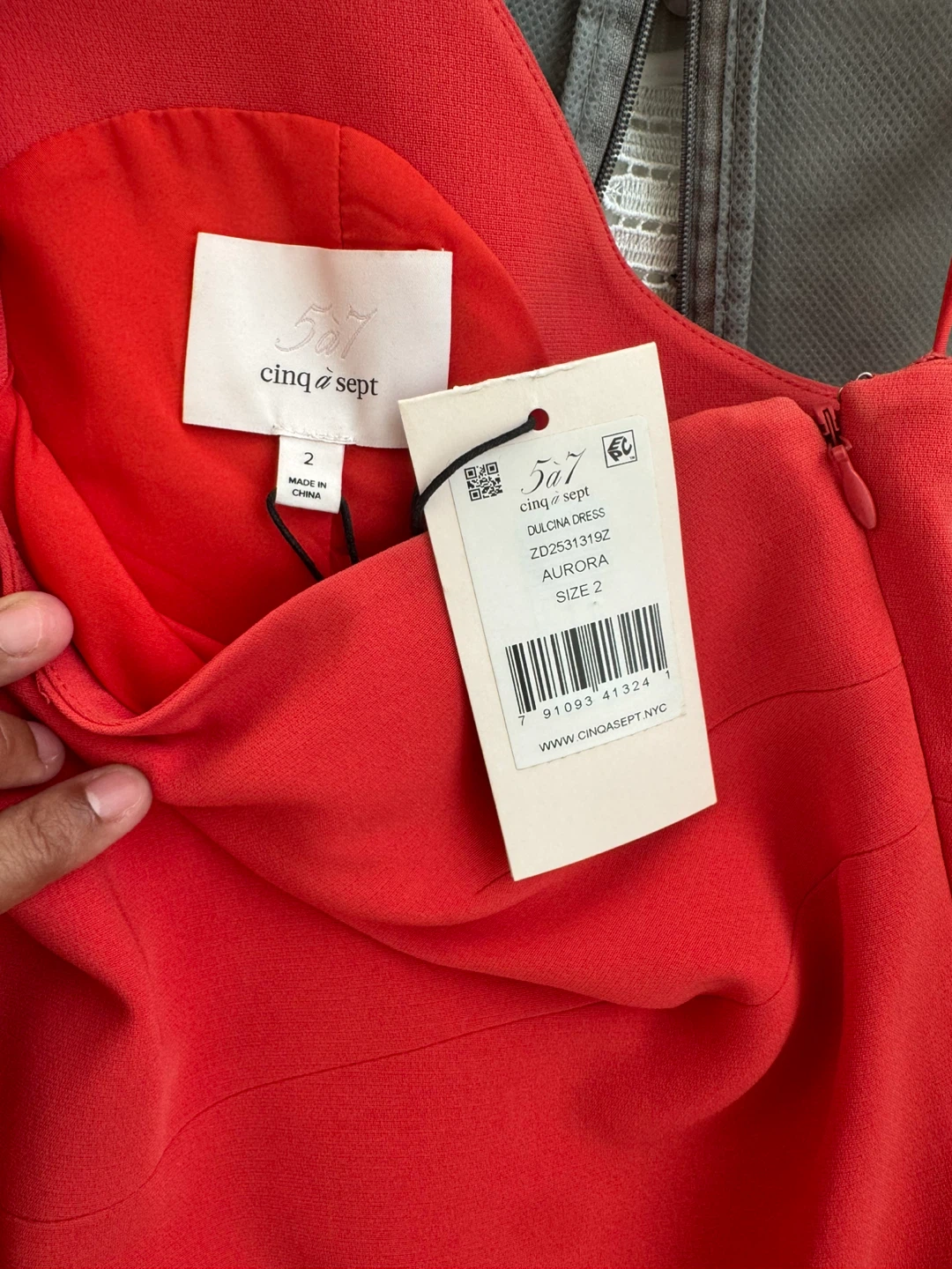 Cinq a Sept Dulcina Dress - Red - Size 2 - photo 2