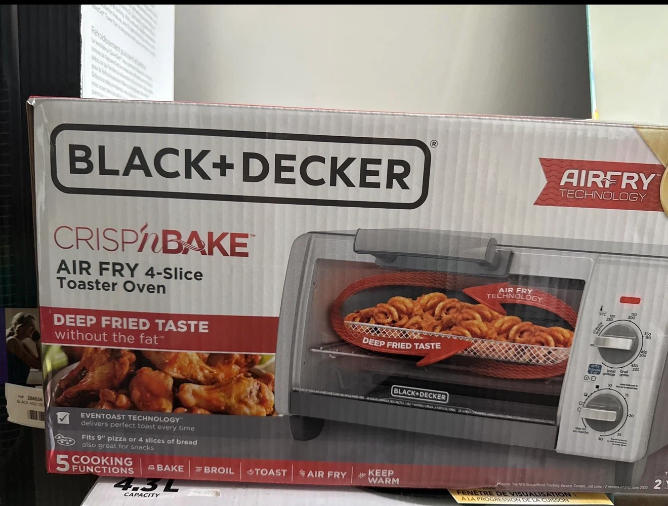 Black+Decker Crisp'n Bake Air Fry Toaster Oven