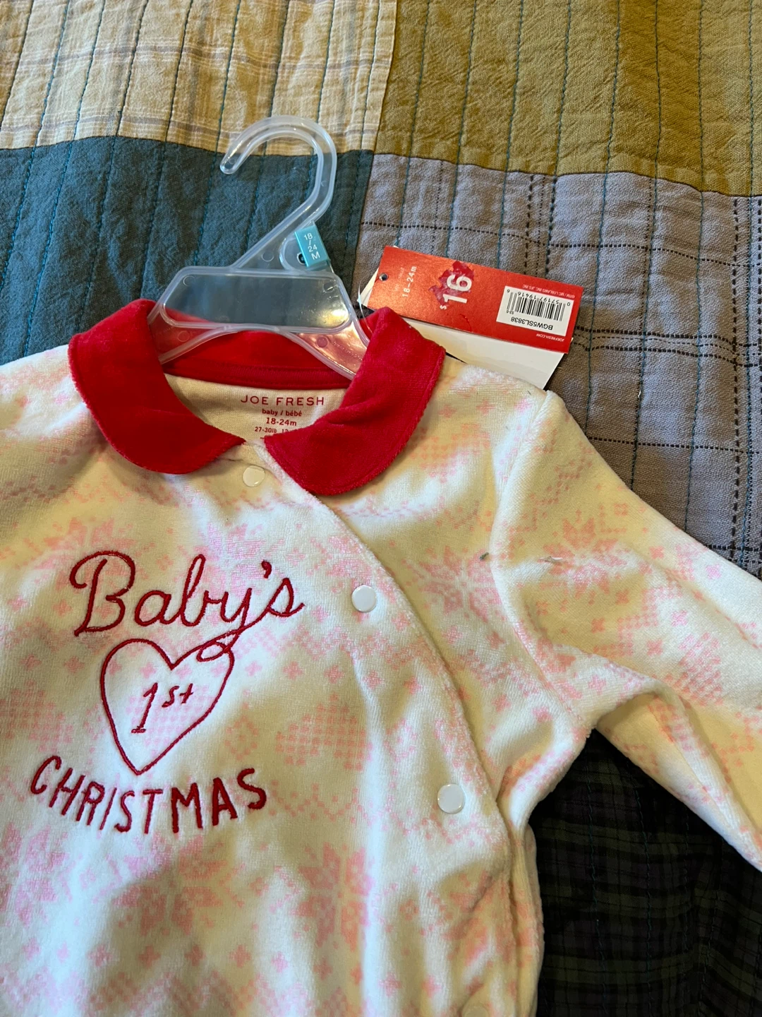 Joe Fresh Baby's 1st Christmas Sleeper 18-24m - photo 2